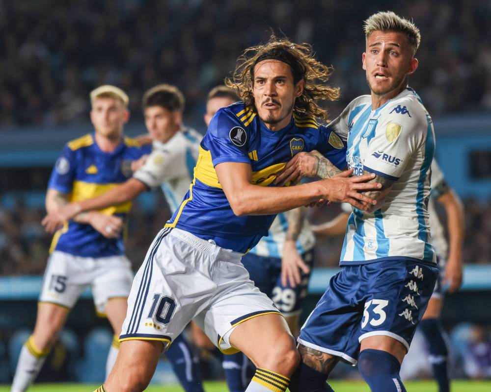 Jogadores do Boca Juniors jogando na Libertadores